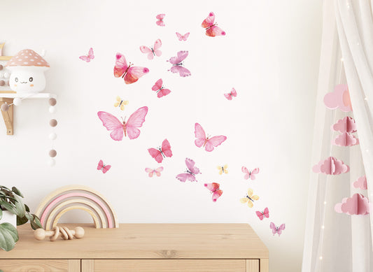 Decorative children's room wall decal butterflies DK1078
