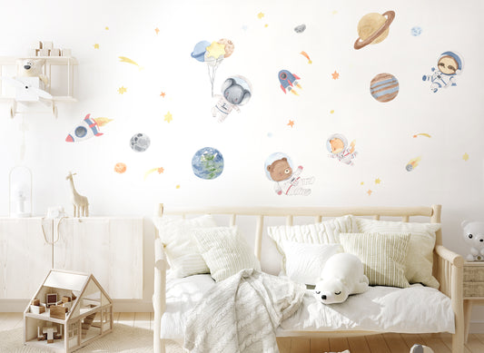 Wall Decal Animals in Space DK1108
